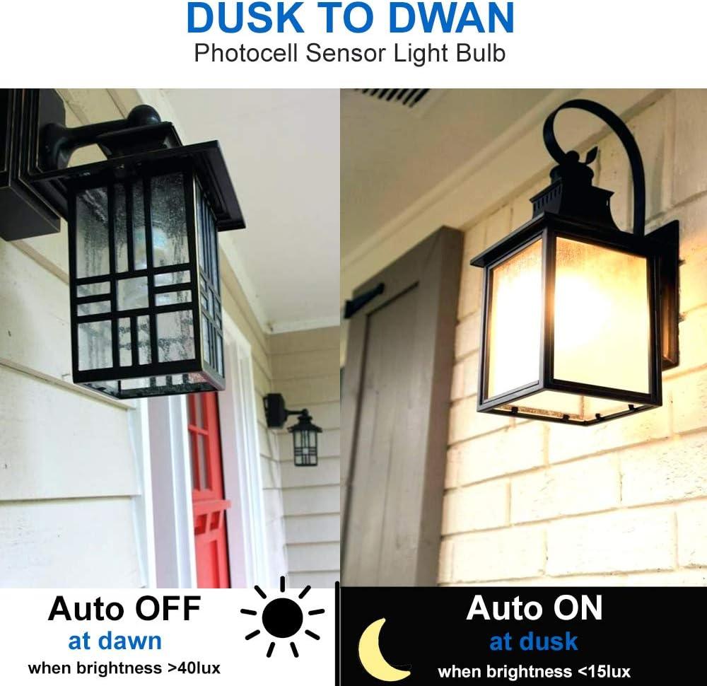 Dusk to Dawn A19 LED Bulb E26 - FTL Outdoor Wall Lighting LED Light Bulbs