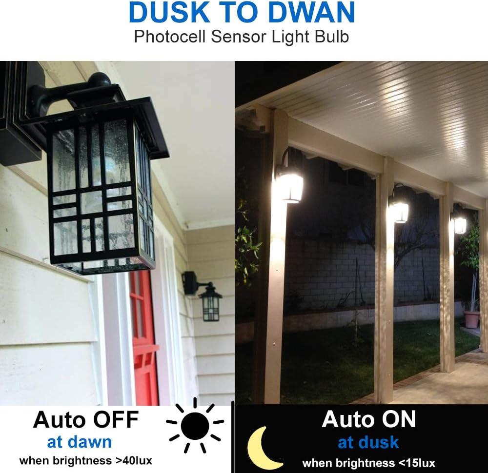 Dusk to Dawn A19 LED Bulb E26 - FTL Outdoor Wall Lighting LED Light Bulbs