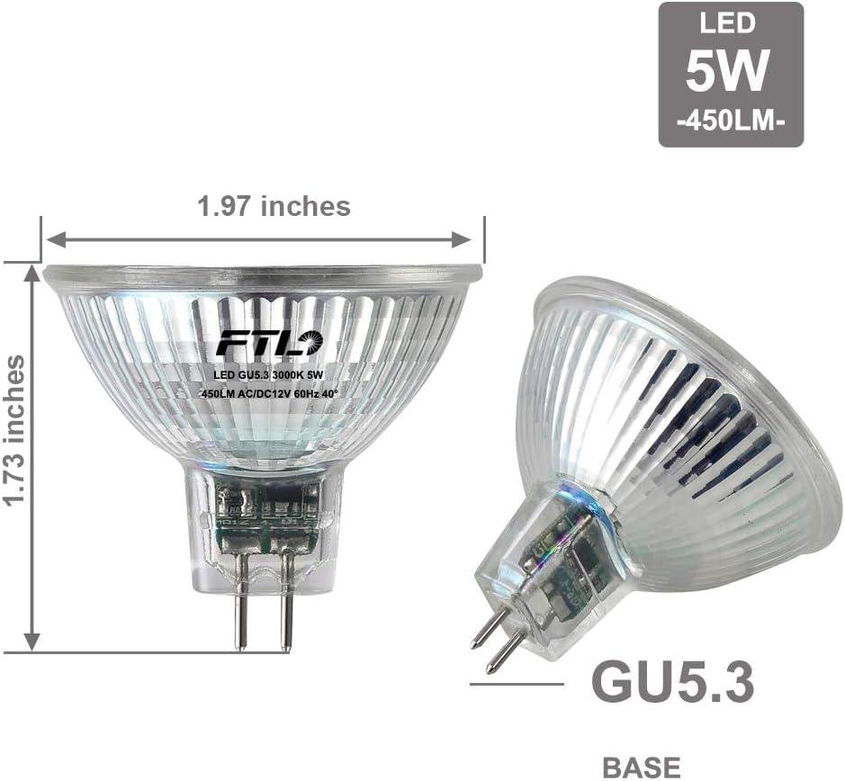 Glass Cover MR16 LED Bulb GU5.3 - FTL Outdoor Wall Lighting LED Light Bulbs