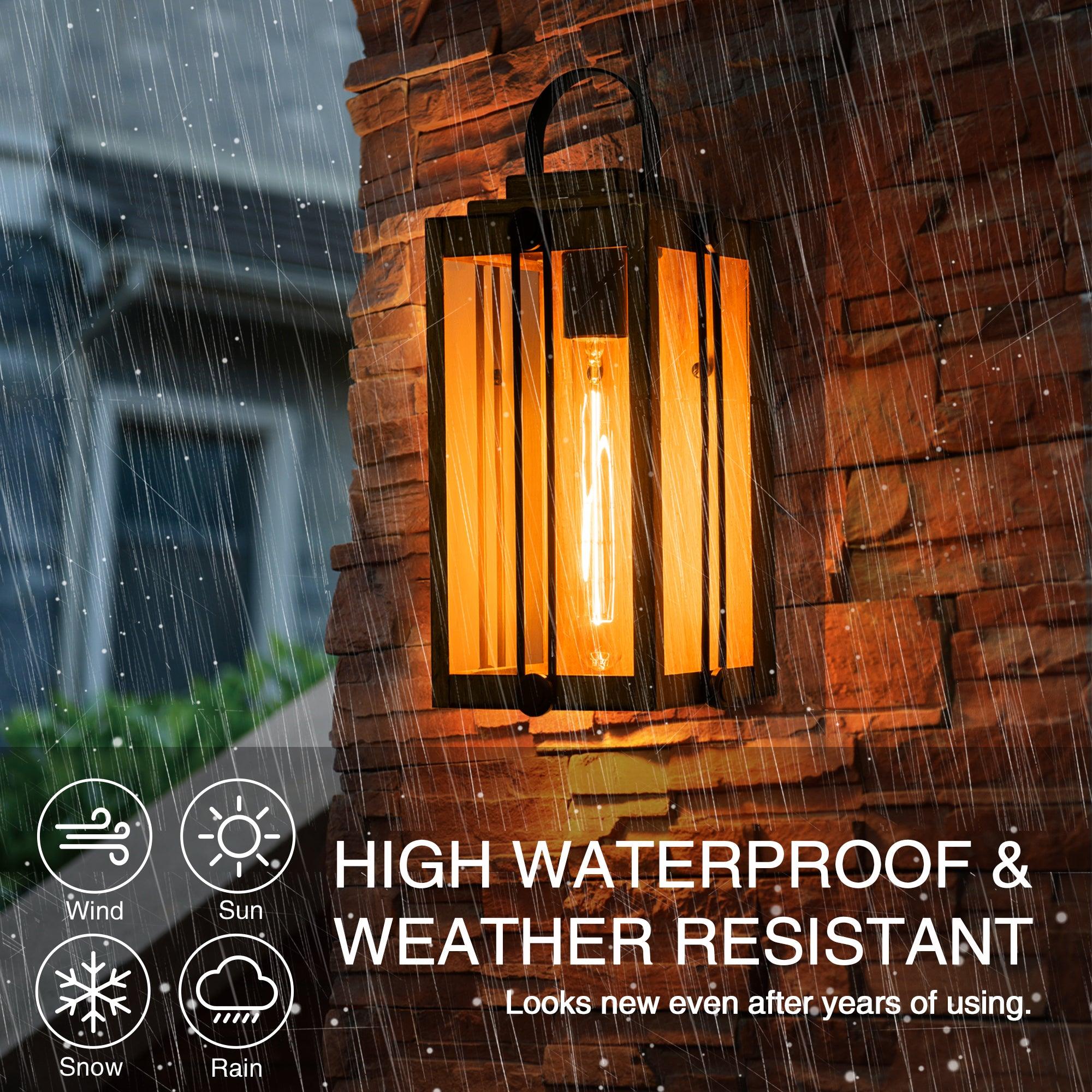 Outdoor Wall Lights with Clear Glass - FTL Outdoor Wall Lighting LED Light Bulbs