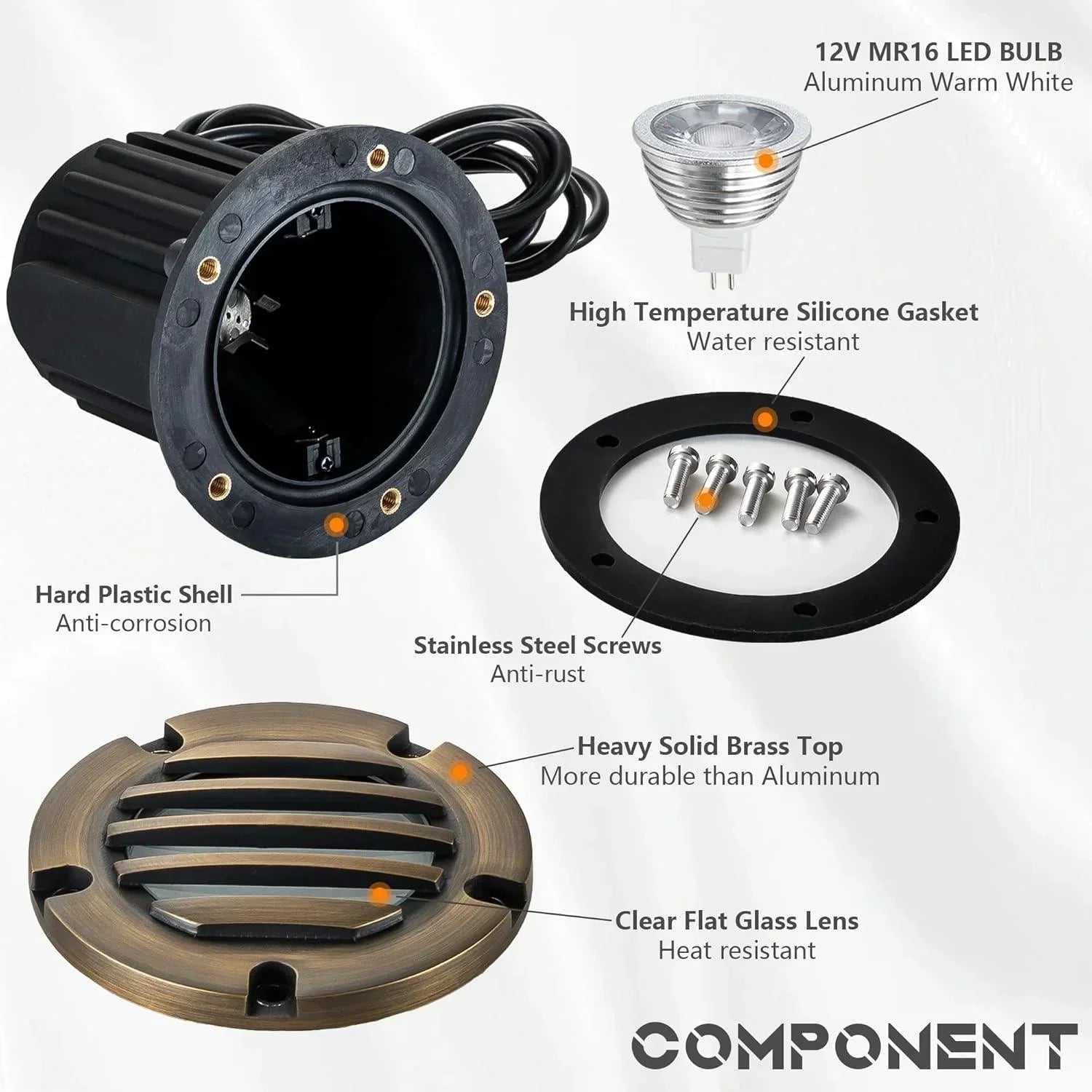 Brass In-Ground Well Light LT2202B - Thumbnail 5