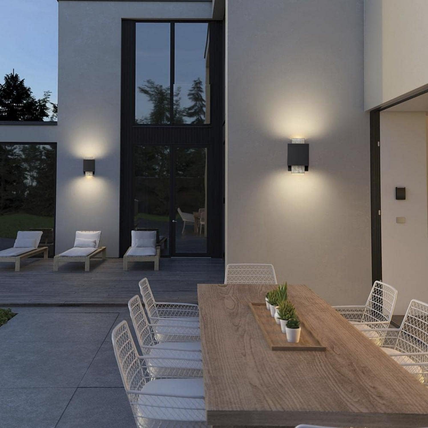 8" Modern Outdoor Wall Lights