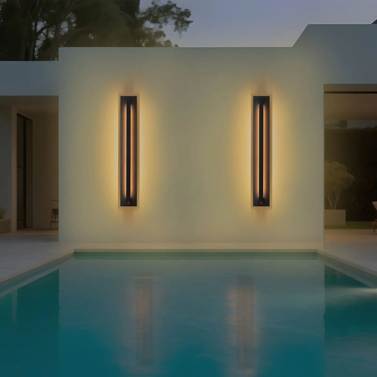 Motion Sensor Outdoor Wall Lights LED 3000K Modern Wall Sconce Lighting