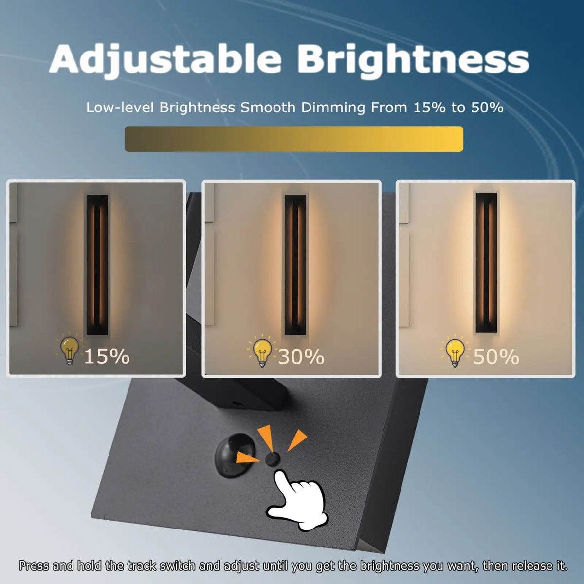 Motion Sensor Outdoor Wall Lights LED 3000K Modern Wall Sconce Lighting