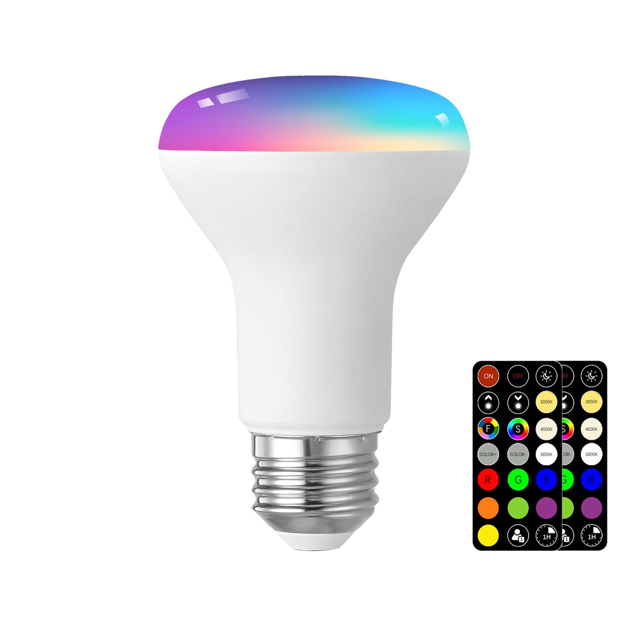 RGB Color Changing BR20 LED Bulbs with Remote - FTL Outdoor Wall Lighting LED Light Bulbs