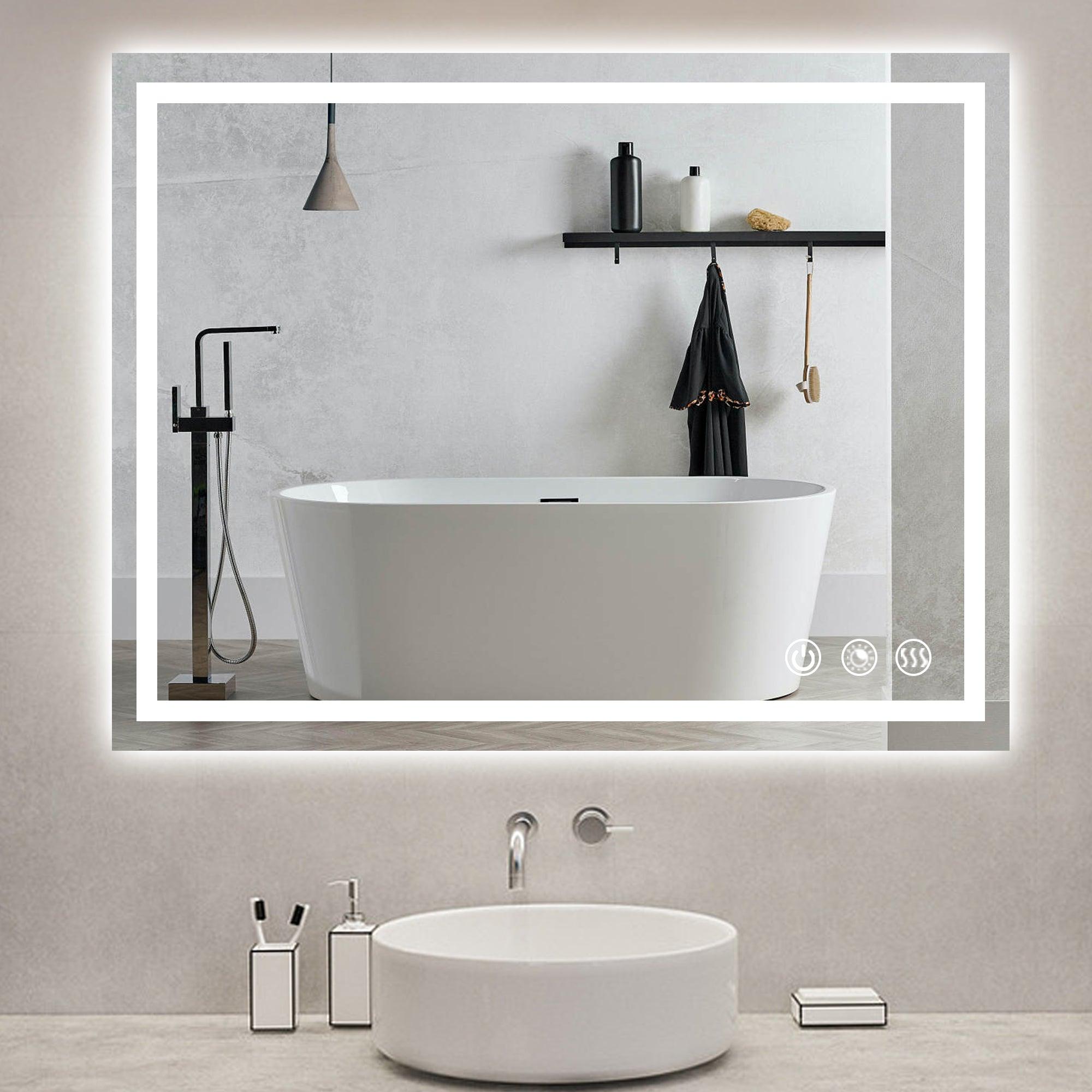Rectangle 3CCT Dimmable LED Bathroom Mirror