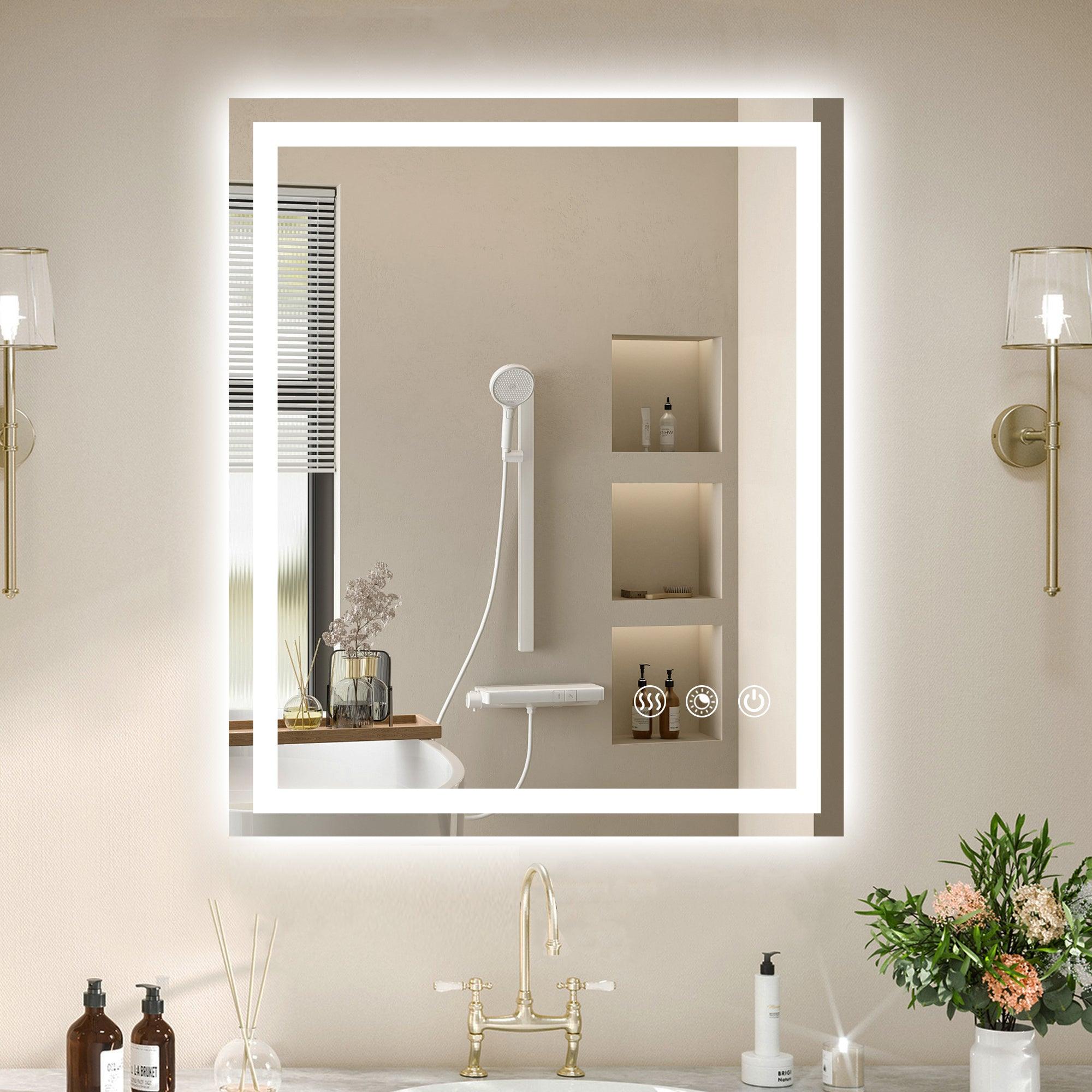 Rectangle 3CCT Dimmable LED Bathroom Mirror