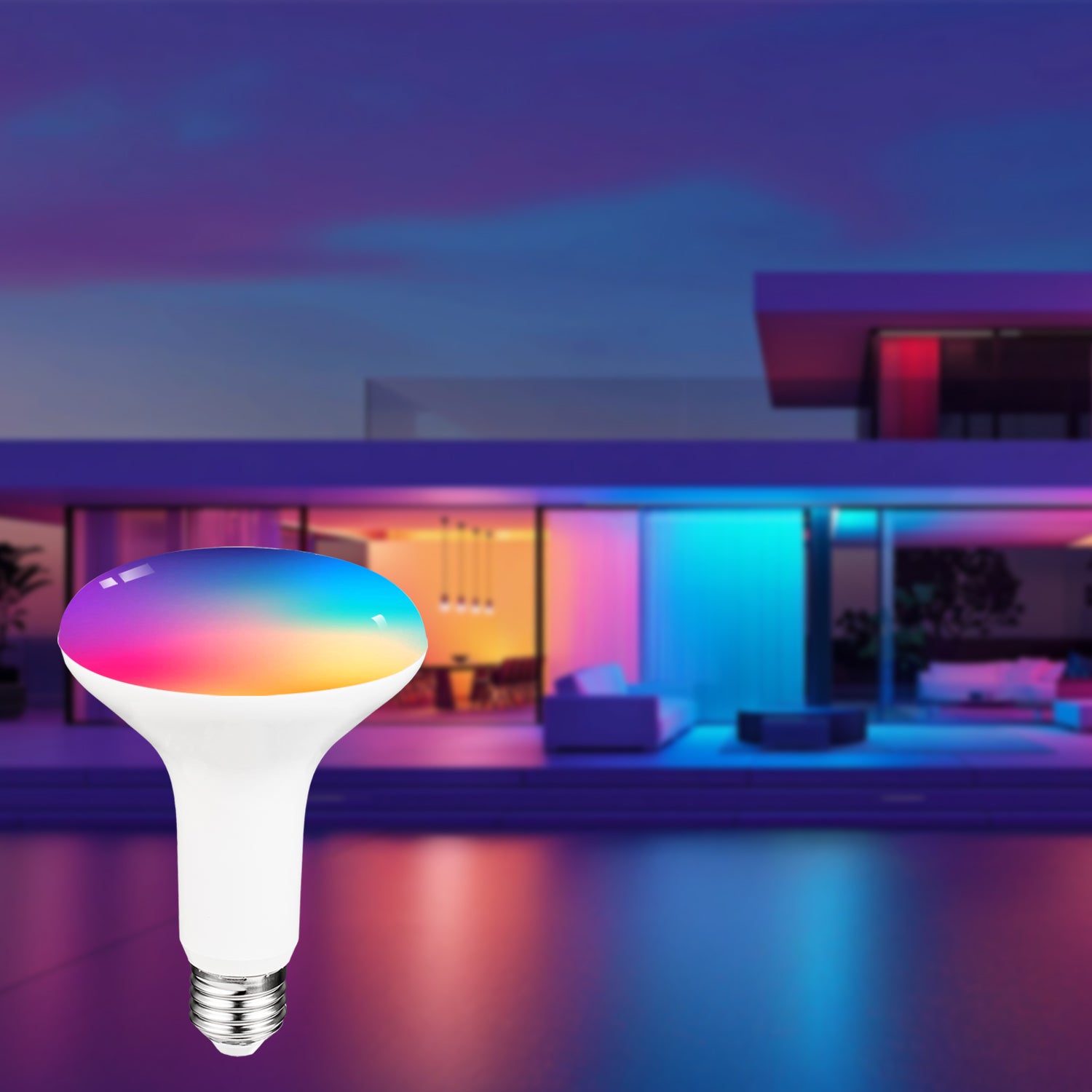 RGB Color Changing BR30 LED Bulbs with Remote