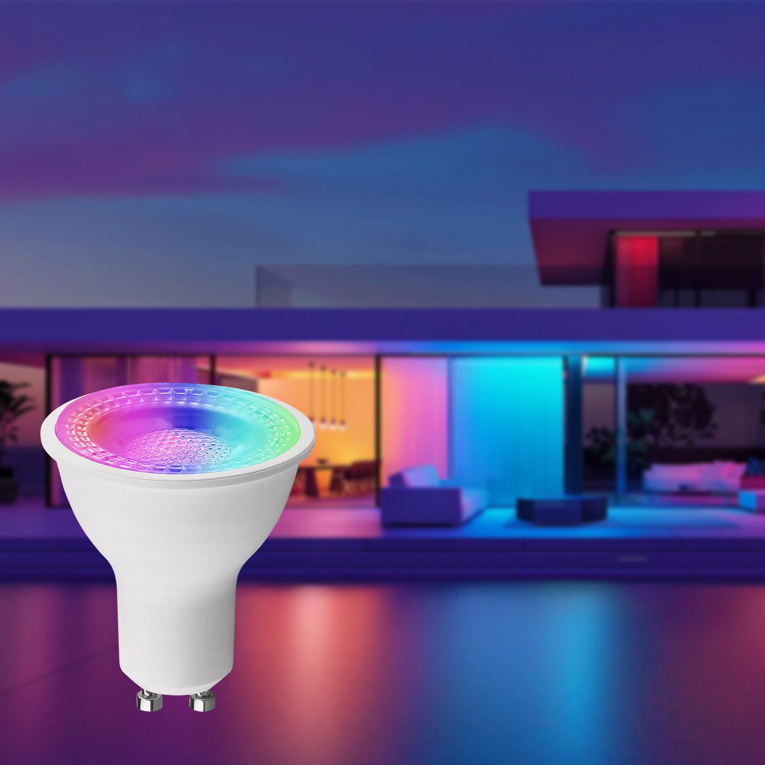 RGB Color Changing GU10 LED Bulbs with Remote