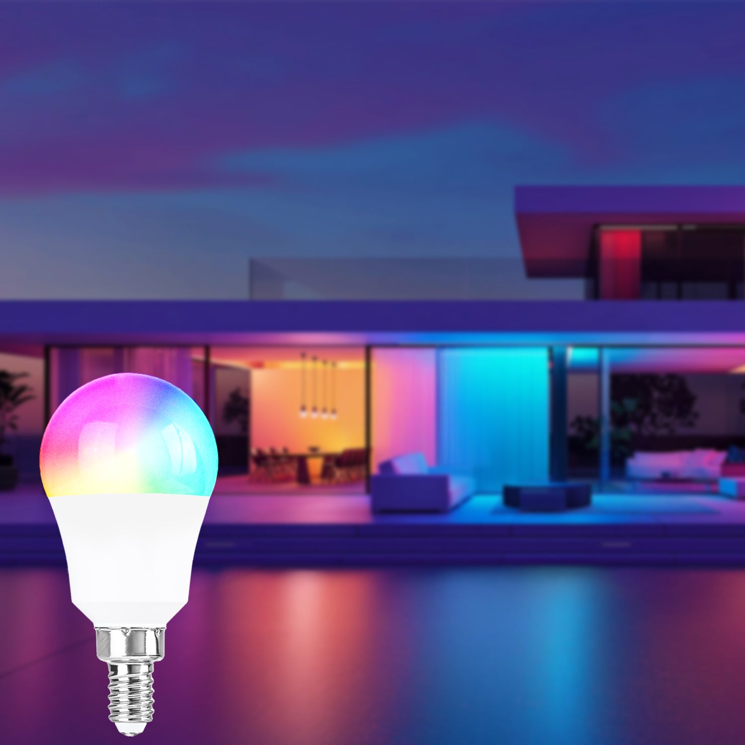 RGB Color Changing P45 E12 LED Bulbs with Remote