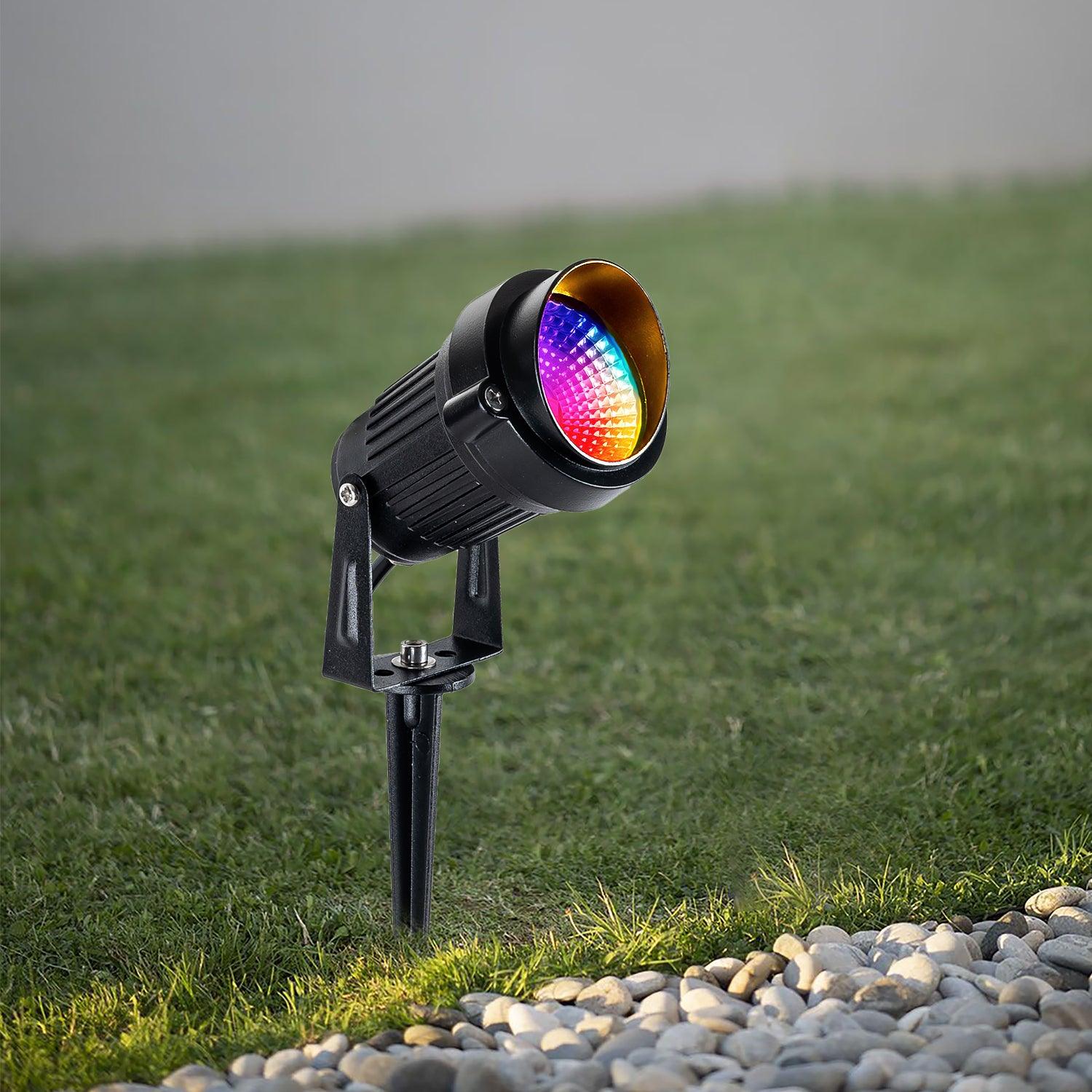 RGB LED Landscape Spotlight with Remote - FTL Outdoor Wall Lighting LED Light Bulbs